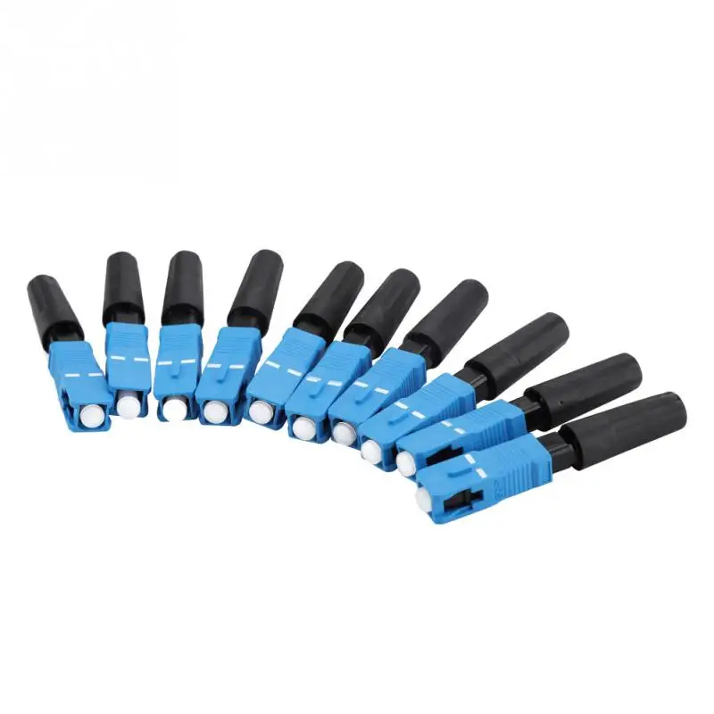 100PCS SC Fiber Fast Connector UPC Single-mode Optic Fiber Connector SC UPC Quick Connector FTTH Fiber