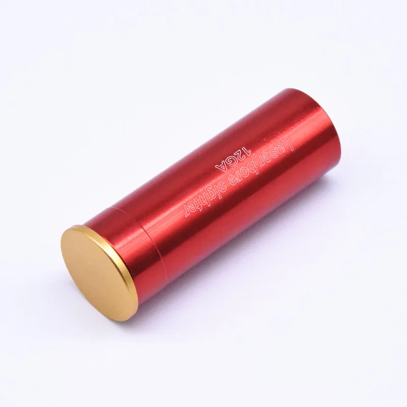 

Red Laser 12 Gauge Cartridge Bore Sighter 12GA Laser Boresighter Sighting Sight Boresight Hunting Red Copper