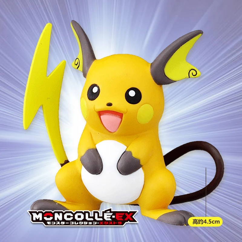 Takara Tomy Pokemon Moncolle-EX Sun Moon 4 см коллекция мини-игрушек рисунок Raichu Новинка в коробке 975878