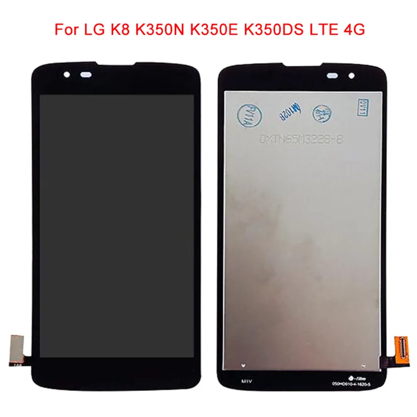 LG K8 2016 K350N K350E K350DS ЖК-дисплей с сенсорным экраном дигитайзер Рамка сборка Замена