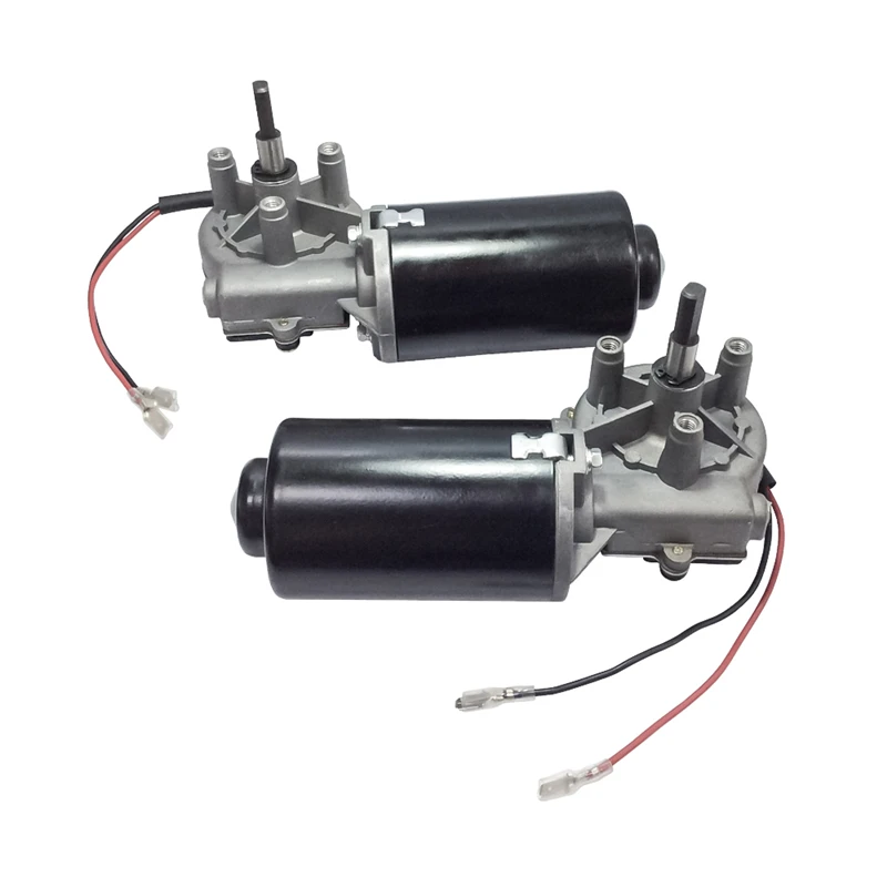 

DC Gear Motor 24V 50 Rpm High Torque 8N.m Reversible Left&Right-phase Electric Gear Motor With Double Flat Shaft For DIY Hobby