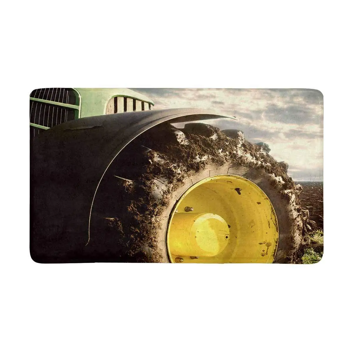 Прохладный сельское хозяйство трактор колёса Indoor половик у двери Нескользящие двери коврики Входные Коврики домашний декор