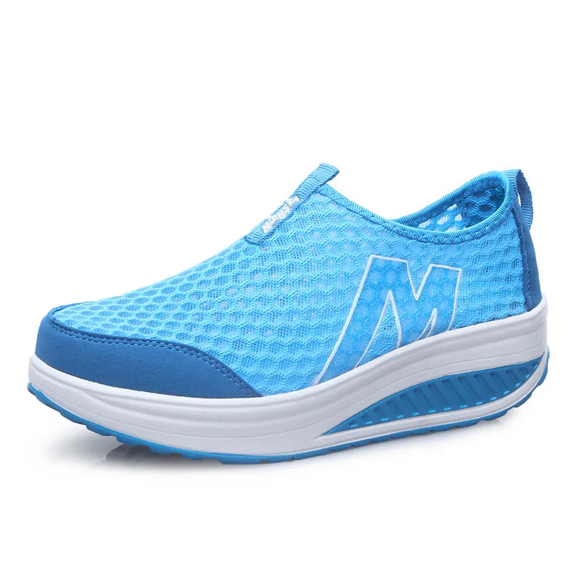 

Hot Women Casual Shoes Mesh Summer Breathable Sneakers Swing Shoes Lady Zapatos Mujer Flat Platform Light Leisure Women Flats