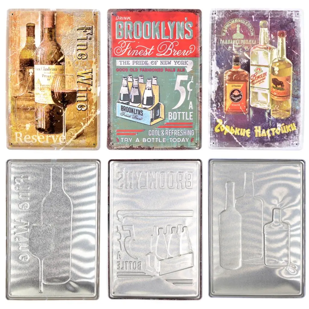 

Find Wine 3D Embossed Metal Sign Bar Decor Metal Tin Sign Vintage Home Decor Tin Sign Retro Metal Plaque Classic Metal Plate