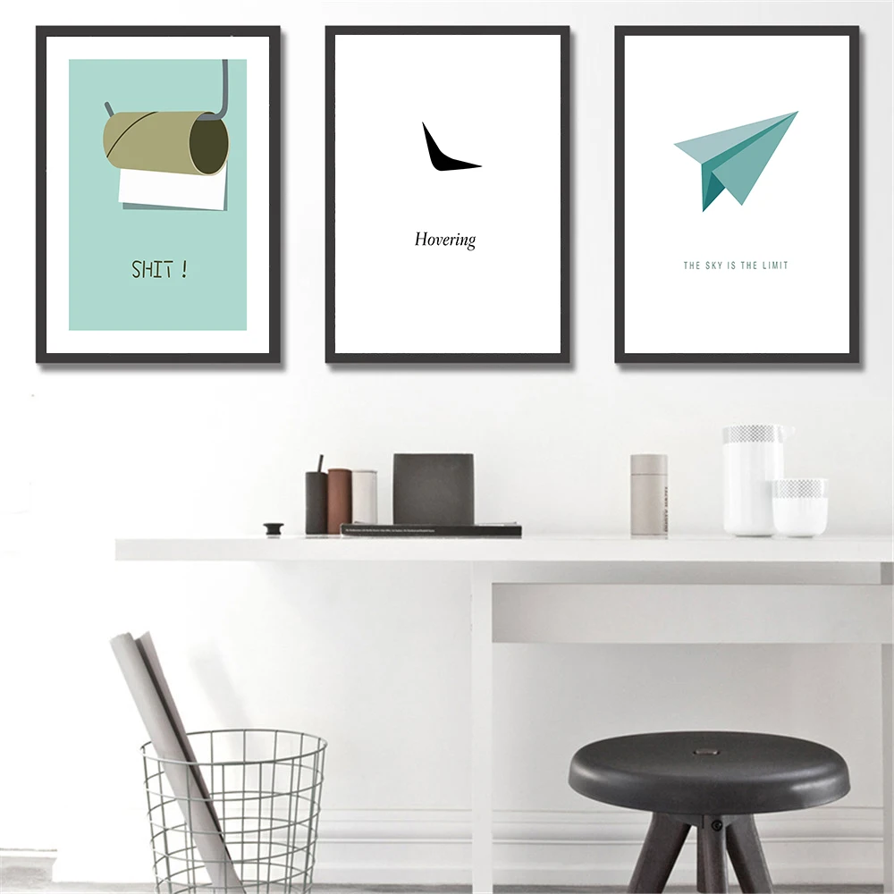 Avi-o-de-papel---a--Voar-Mais-Alto-Motivacional-Pintura-Da-Lona-Retratos (3)