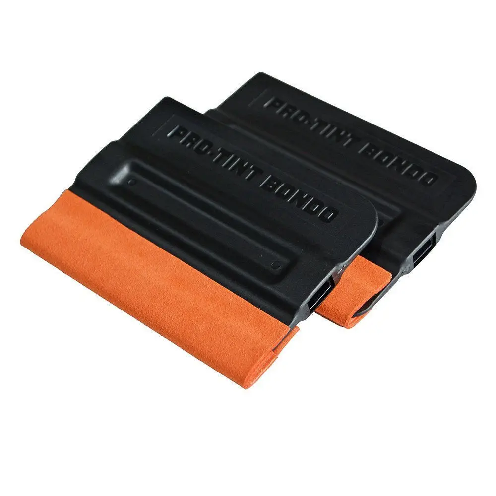 2pcs Pro Tint Bondo Suede Edge Squeegee Vinyl Car Wrap Applicator Tool