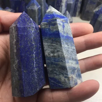 

Drop Shipping Wholesale 2 Pieces a lots Natural Lapis Lazuli Crystal Healing Healing Chakra Reiki Wand BH831