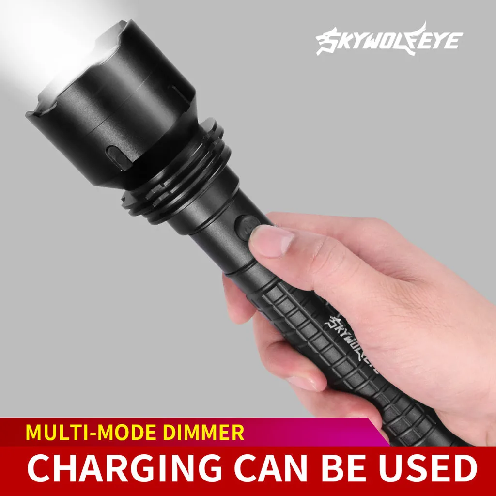 

Powerful 21700 LED flashlight Cree XHP35 HI 2000lm 18650 Torch with ATR 2 Groups Ramping Dual Switch with Indicator#3