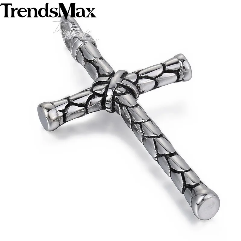 Мужское ожерелье с крестом, 22 дюйма, 316L, нержавеющая сталь, подвеска с крестом, ожерелье для мужчин, Прямая поставка,, ювелирные изделия HP295