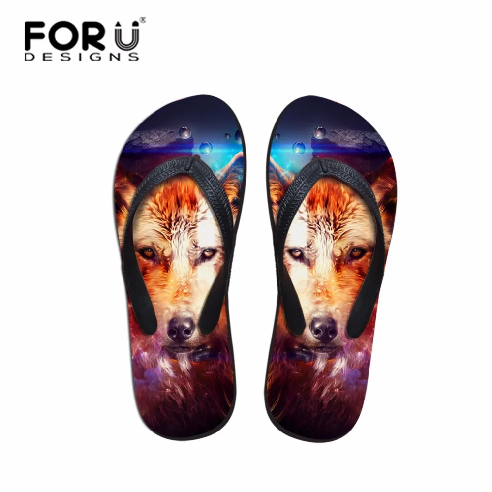 animal flip flops for men