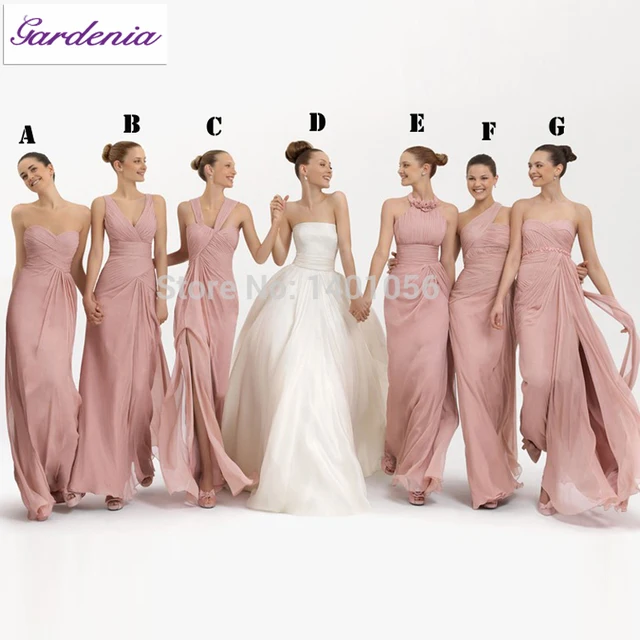 Best Ing High Quality Full Length A Line Multi Designed Simple Best Ing High Quality Full Length A Line Multi Designed Simple Chiffon Peach Bridesmaid