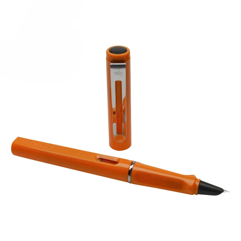 Jinhao 599A Высококачественная пластиковая перьевая ручка 0,38 мм дополнительный тонкий наконечник чернильные ручки для подарка офисные канцелярские принадлежности - Цвет: 6