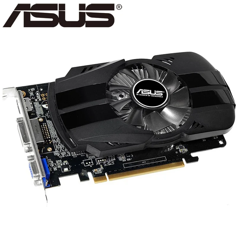 ASUS видеокарта Оригинал GTX 750 1 ГБ 128 бит GDDR5 видеокарты для nVIDIA Geforce GTX750 Dvi используется VGA карта сильнее 650|Графические карты| | АлиЭкспресс