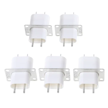 

5Pcs Electronic Microwave Oven Magnetron 4 Filament Pin Sockets Converter Home