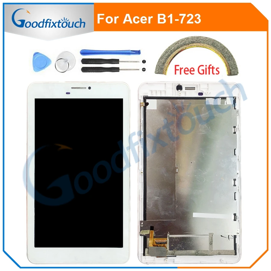 Для acer Iconia Talk 7 B1 723 ЖК дисплей с сенсорным экраном дигитайзер в сборе рамкой для