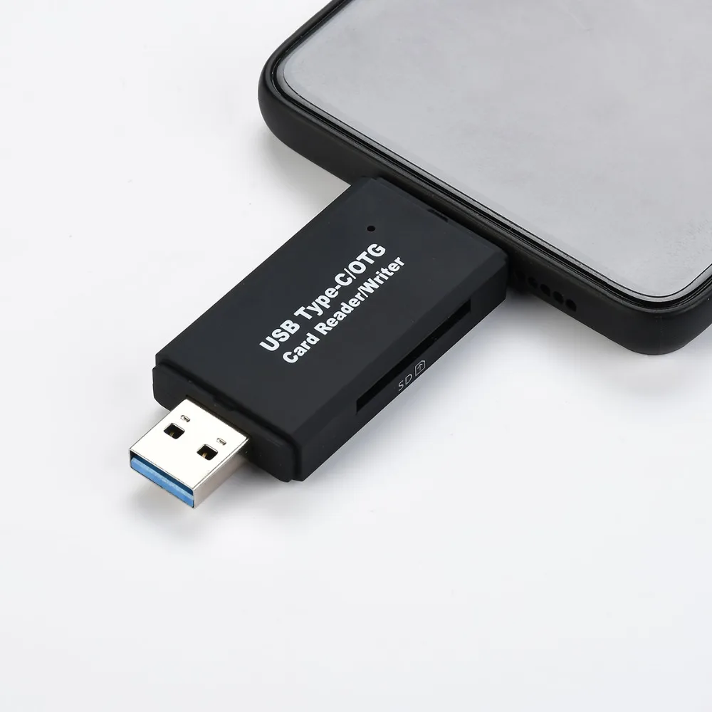 USB 2,0 2 в 1 USB кард-ридер флэш-накопитель высокоскоростной Универсальный OTG TF/SD карта для Android телефона компьютерная кардридер расширение