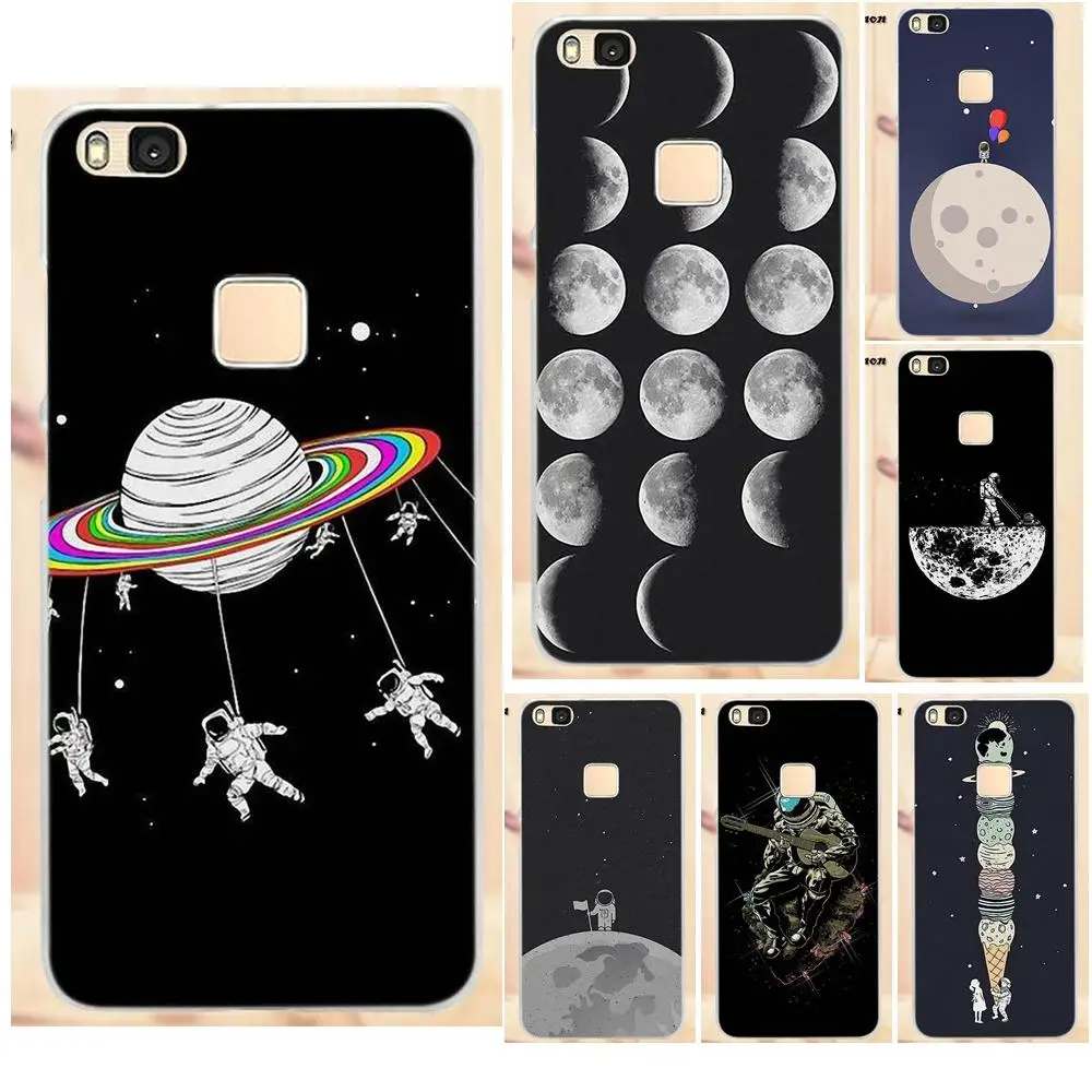 Мягкий чехол для телефона из ТПУ с изображением космоса Love Moon Astronaut Xiaomi Redmi 4 3 3S Pro