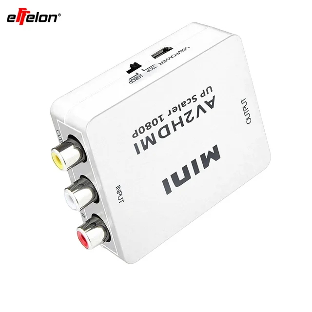 Effelon New Arrival Mini RCA/AV/CVBS Composite to HDMI Adapter HD Video