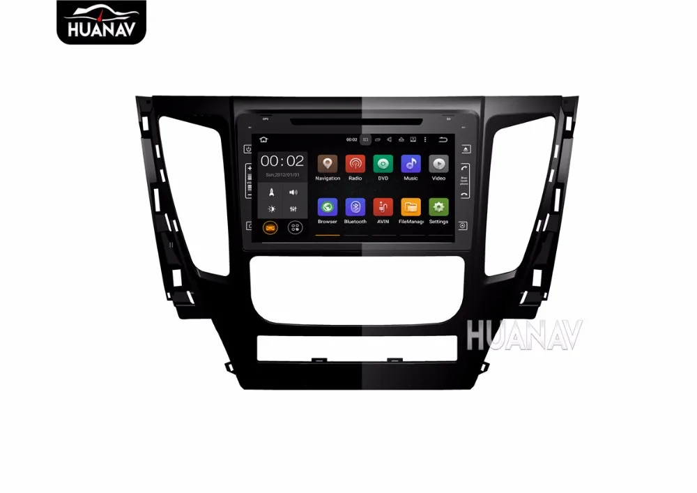 Excellent Quad Core Touch Screen Car DVD GPS Navigation Head Unit Android7.1 Car DVD player GPS navigation for MITSUBISHI PAJERO 2016 2017 1