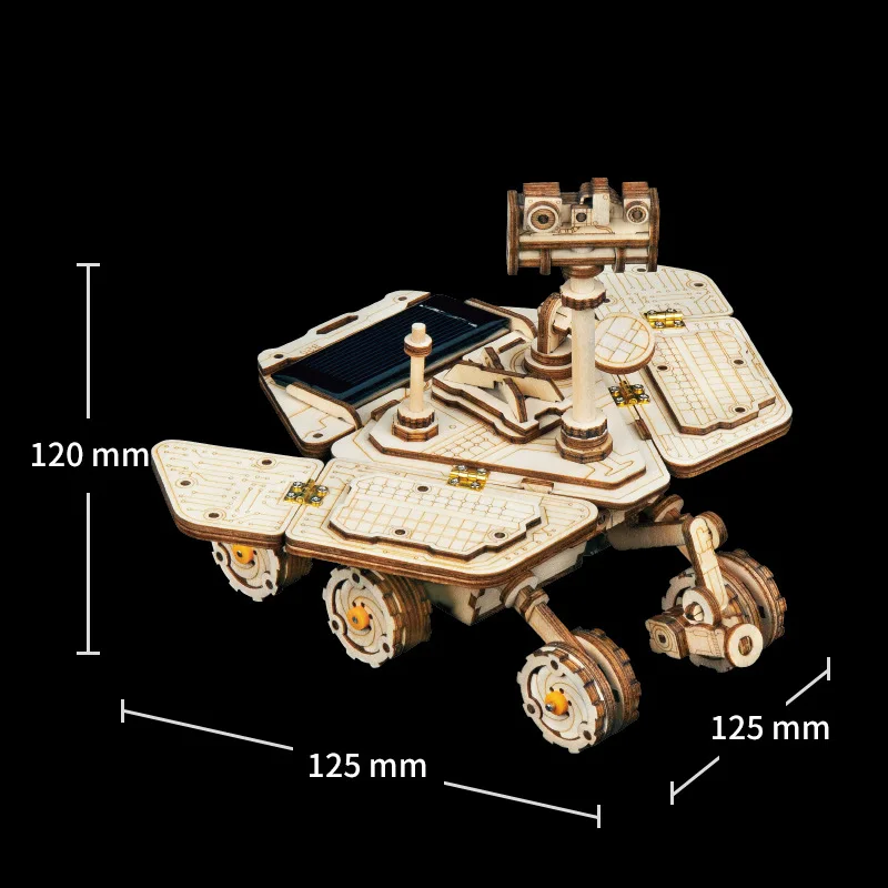 Moon Buggy любопытство дух Discovery Rover подвижный 3D деревянные головоломки игрушки
