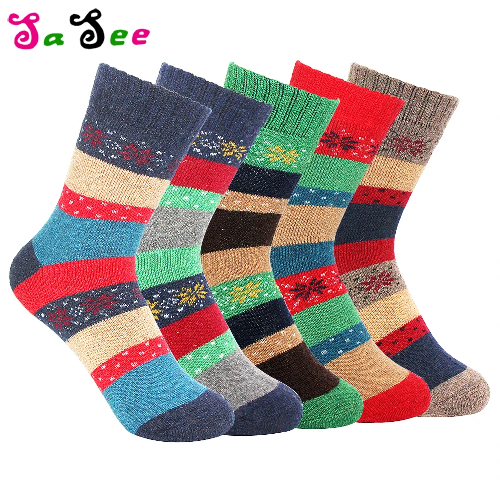 5 пар, модные толстые теплые кроличьи шерстяные милые короткие носки женские Харадзюку кавайные короткие носки забавные носки зимние женские Meias