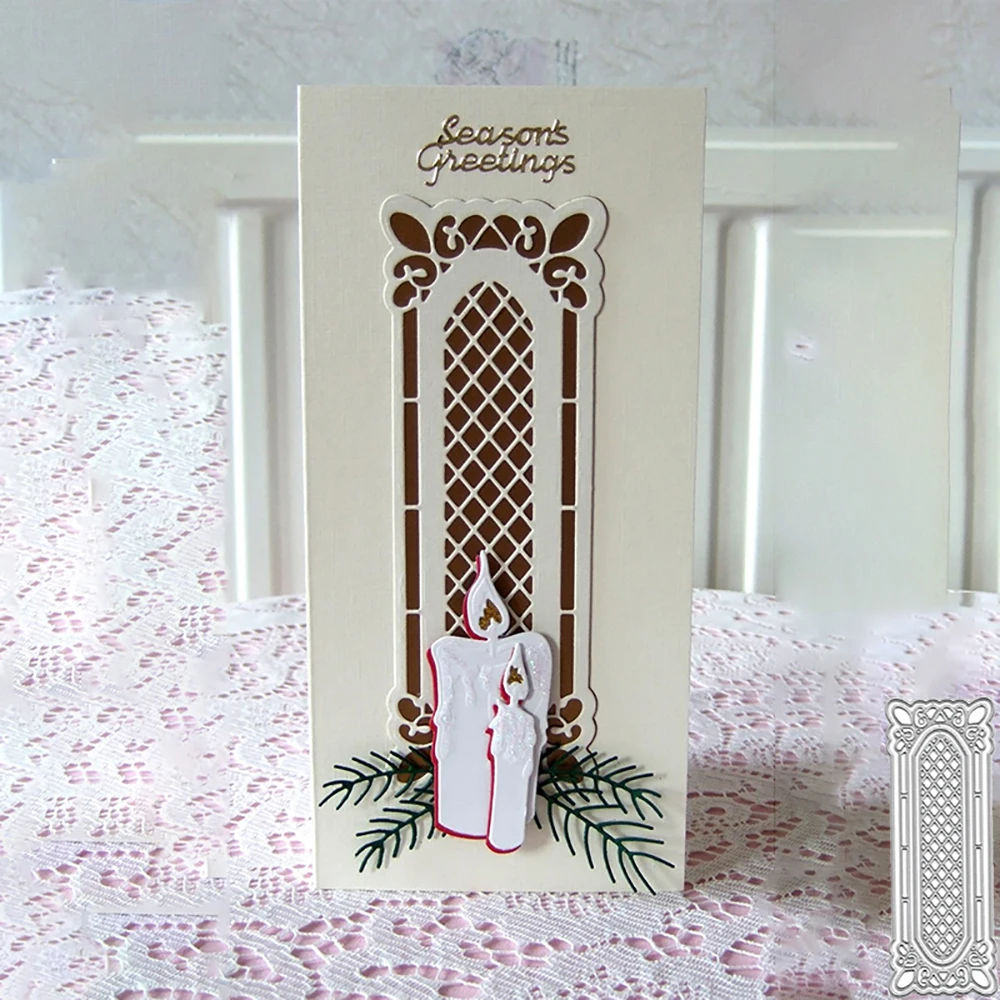 

Metal Cutting Dies Lace Hollow Frame Dies for Scrapbooking Album Paper Card Gift Decoration Embossing Stencil Craft Mold Die Cut