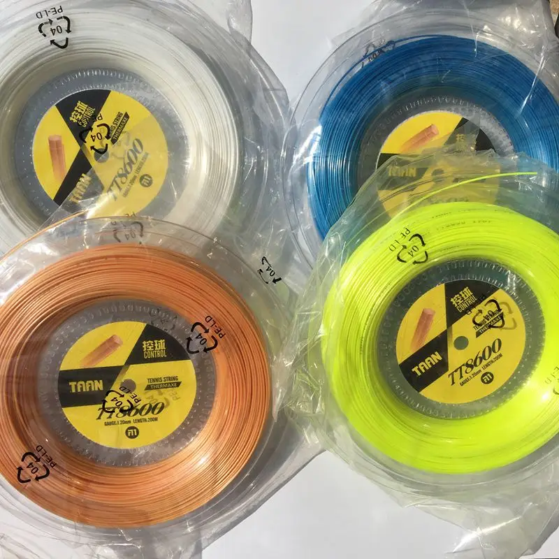 Tennis Accessories 1 Reel TAAN TT8600 Control Tennis strings polyester 6-angle hard-line 1.20mm 200M big banger