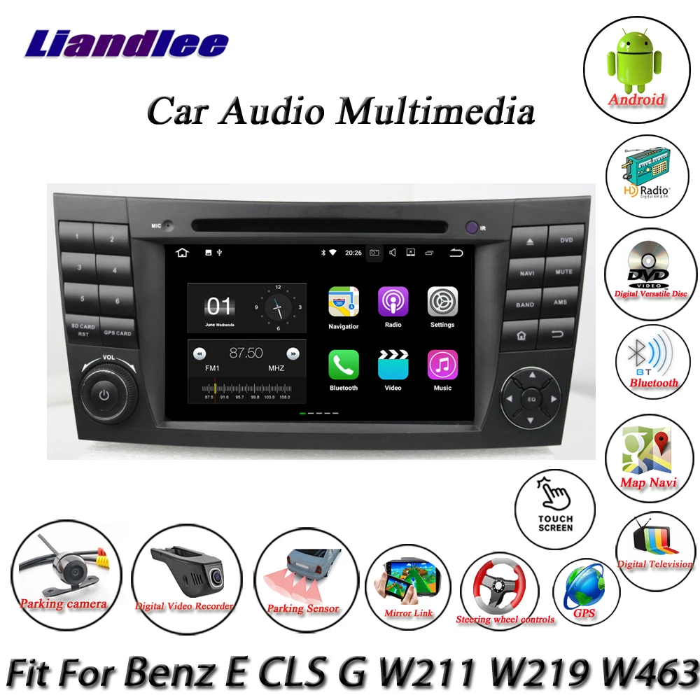Sale Liandlee Android System For Mecerdes Benz E / CLK / G W211 W219 W463 Radio DVD Player GPS Navi Navigation HD Screen Multimedia 2