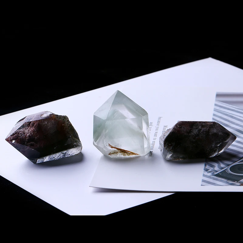 

1PC Large 100%Natural Rock GREEN PHANTOM CRYSTAL Specimen Repair Family Fashion Decorative Fishbowl Stone DIY Pendant Art