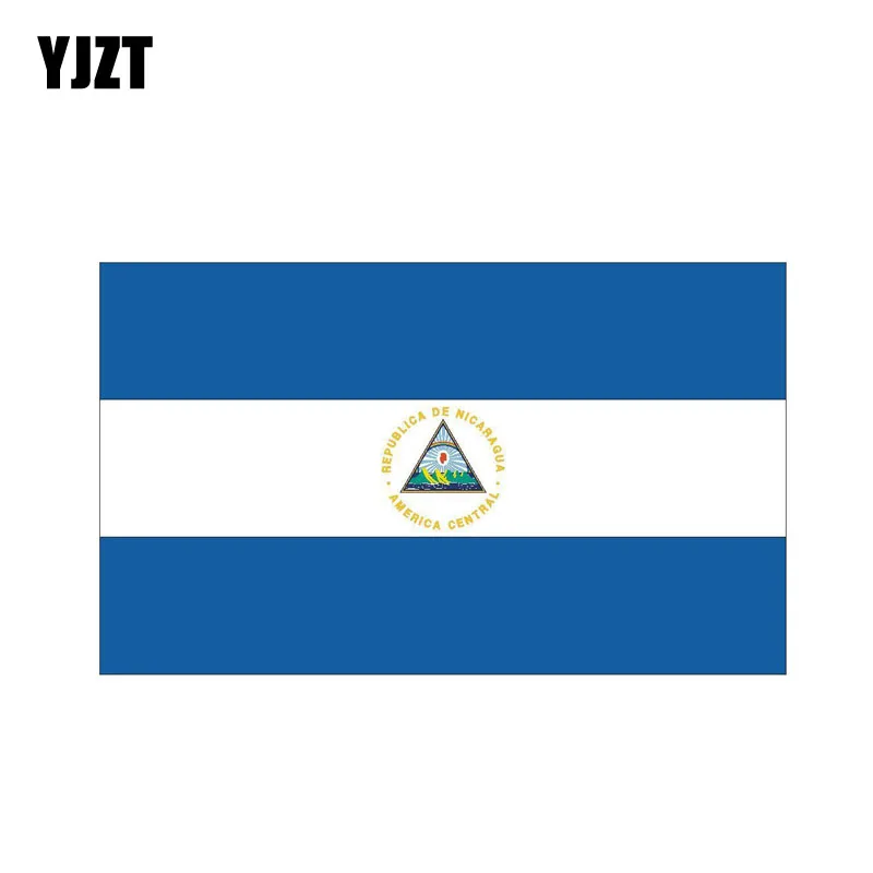 YJZT 14.2CM*8.3CM Reflective Personality NICARAGUA Flag Car Sticker Body Decal 6-0533 | Автомобили и мотоциклы