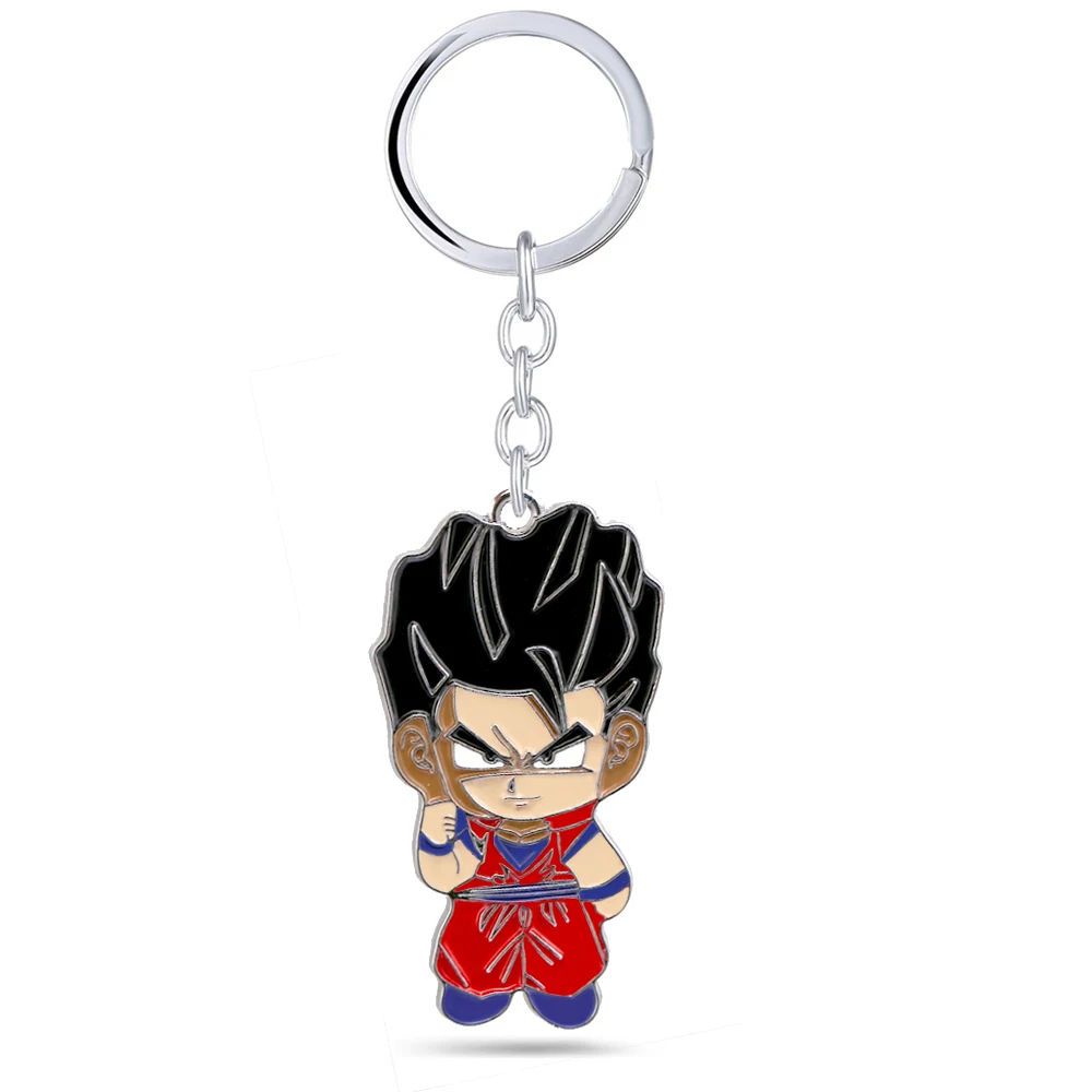 DBZ Dragon Ball Z Keychain Super Saiyan Son Goku Gohan Vegeta Trunks