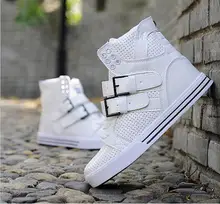 Red 2016 Fashion Justin Bieber shoes famous stars hip hop shoes street dance high top casual shoes Eru 35-44 zapatos mujer