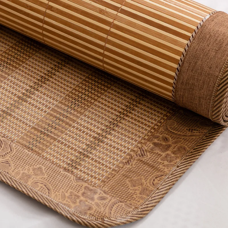 Бамбуковый коврик складной Прохладный ощущение кровать коврик для лета двойные лица ротанга для кровати мульти-размер спальный