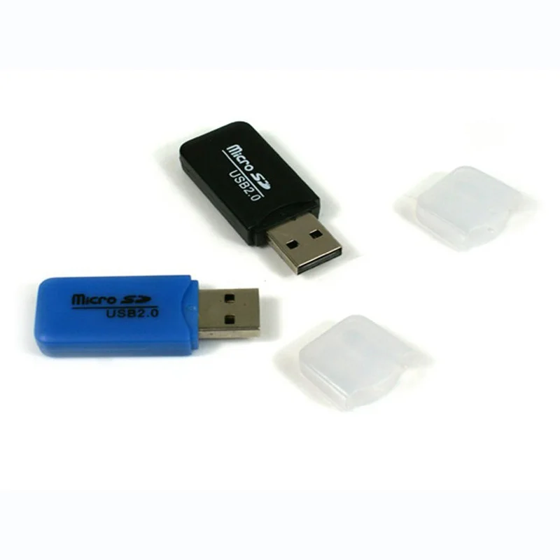 Portable Design High Speed Colorful Available Mini USB 2.0 Card Reader Micro SD TF Memory Card Reader For PC Laptop Accessories