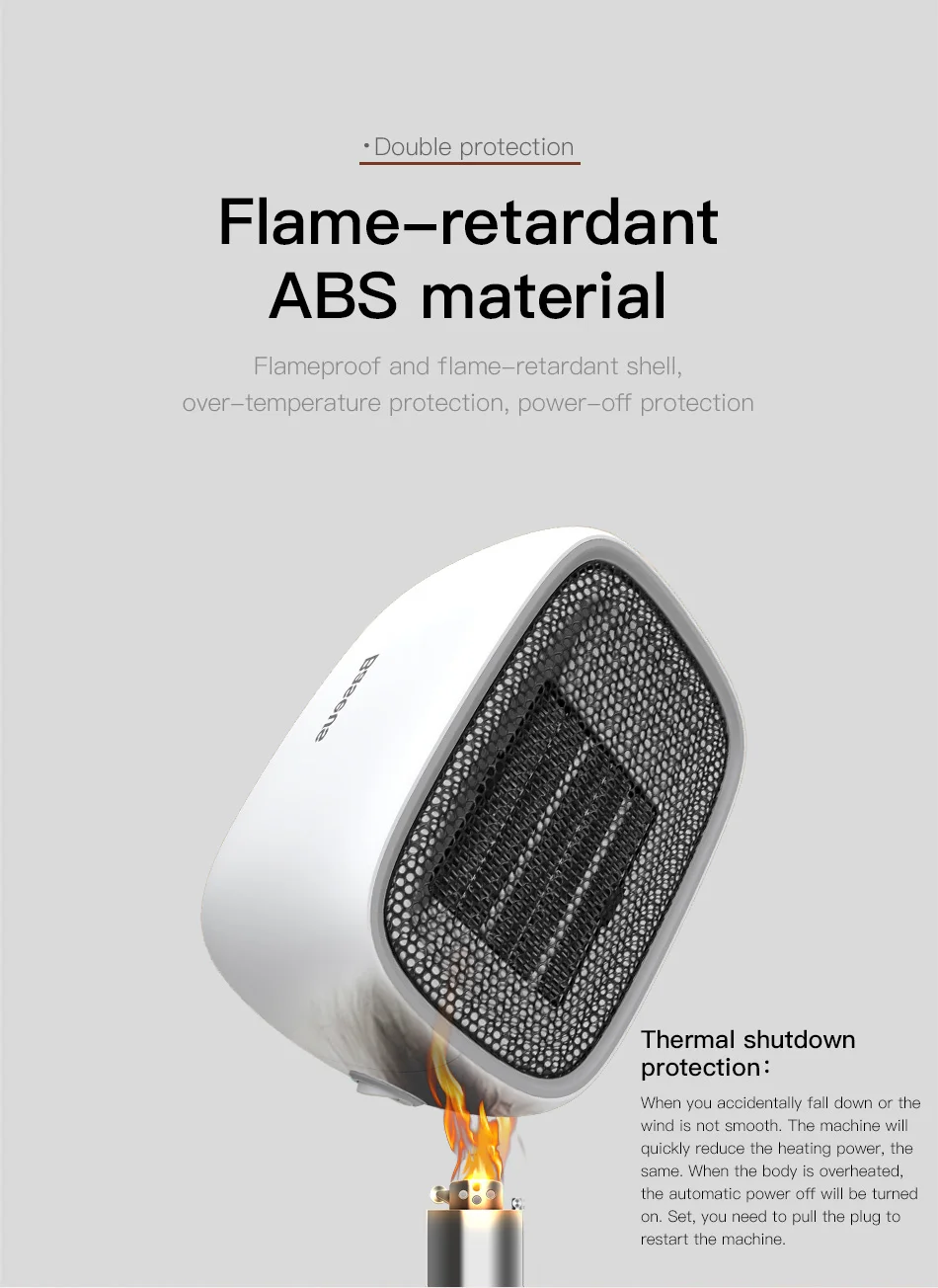 Máy sưởi điện cầm tay Baseus