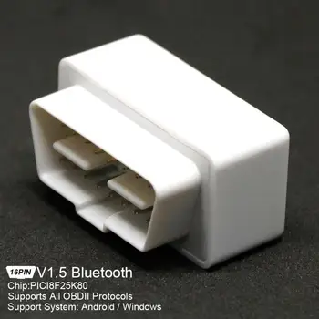 

Universal ELM327 V1.5 PICI8F25K80 Bluetooth Car Scanner Wireless Auto Interface Code Readers Diagnostic Tool OBDII Protocols