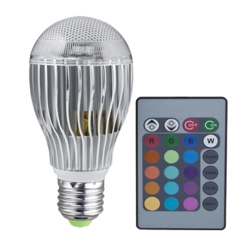 E27 8W 8 Watt Color RGB LED Light Lamp Bulb with Remote Control 85265V
