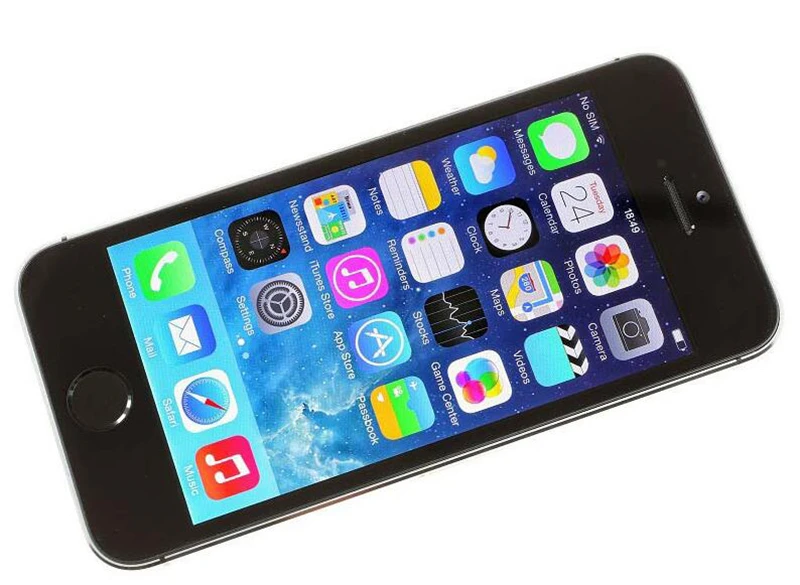 Factory Unlocked Original Apple iPhone 5s with Fingerprint IOS OS 4.0 Inch Screen Mobile Phone Touch ID iCloud App Store free apple cell phones