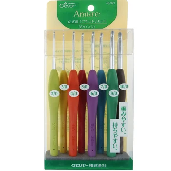 

Ambiguous color crochet sets weaving tools imported from Japan. 43-321 DIY craft cloth art coke