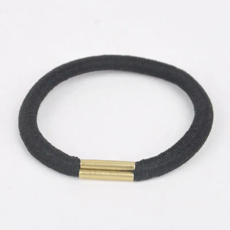 Mayitr 10pcs Black Nylon Ponytail Holder High Quality Elastic Hair Ties Rope Ring Rubber Brand New