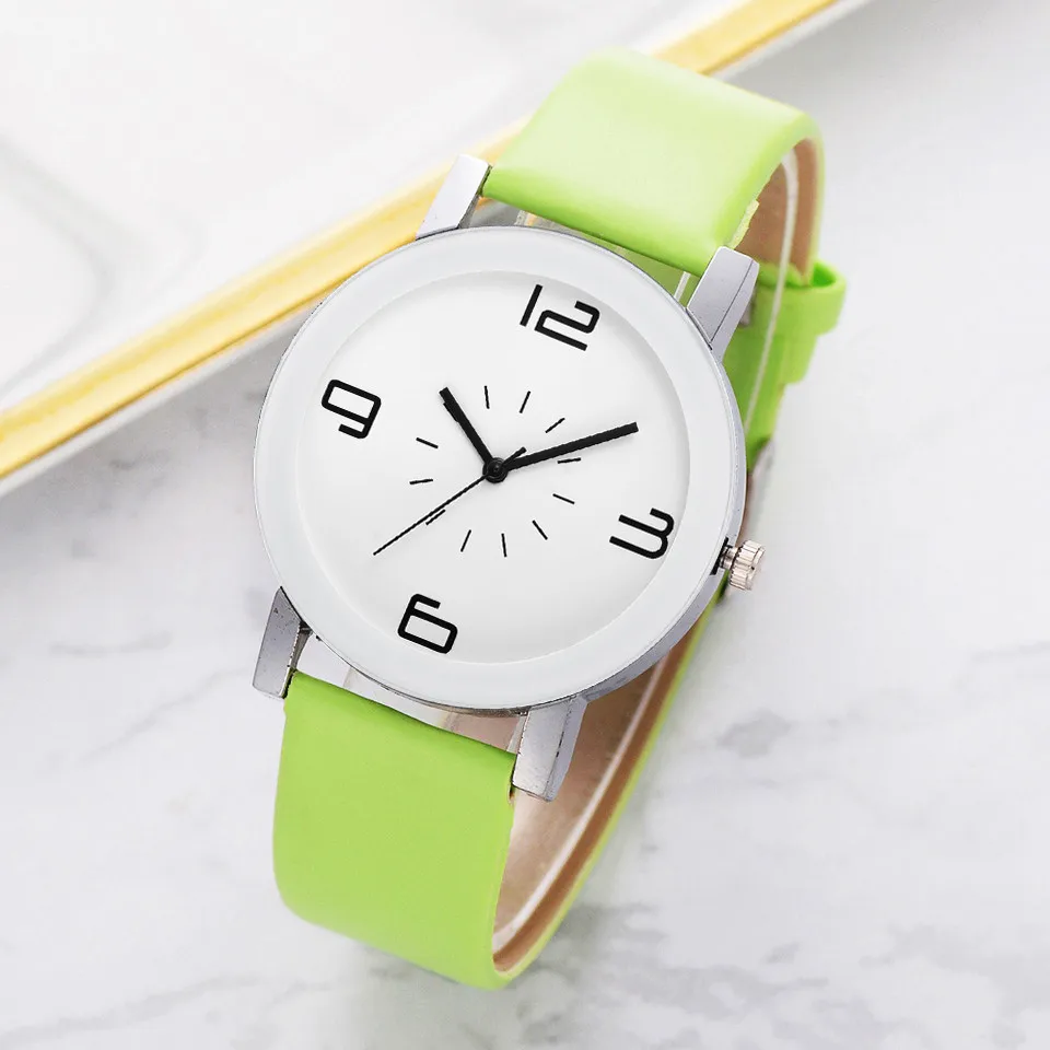 Желтые Модные часы высокого качества монохромные цифровые весы кварцевые часы дропшиппинг женские часы montre femme 09 - Цвет: GN