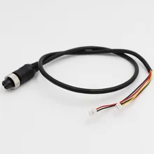 Авиационная головка 5-ядерный видео кабель, длина кабеля около 600 мм, диаметр кабеля около 5 мм, для камеры видеонаблюдения(2pin 2,0 мм+ 3pin 1,25 мм