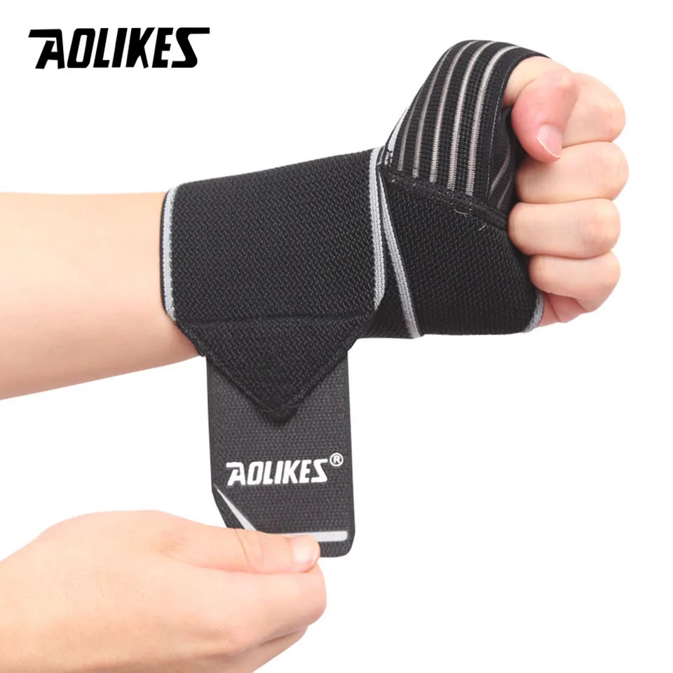 Adjustable Opening Design Weight Lifting Wristband Wrist Support Brace Straps Wraps 1PCS