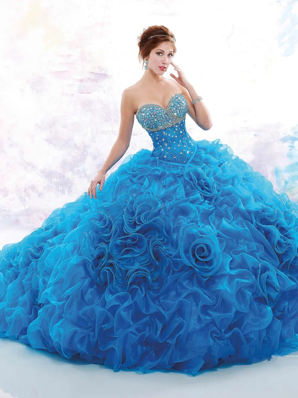 Online Buy Wholesale baby blue quinceanera dresses from China baby ...