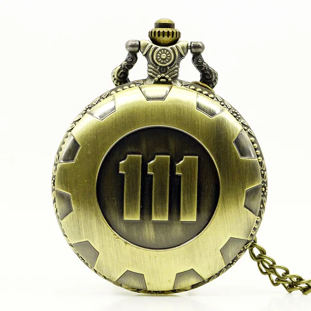 Vintage Bronze Steampunk Pocket Watches Classic Vault 111 Men Quartz Watches Pen Vintage Bronze Steampunk Pocket Watches Classic Vault 111 Men Quartz Watches Pen