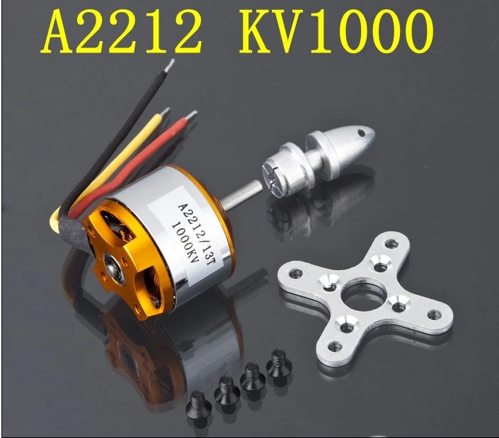 4 шт. бесщеточный двигатель A2212 930kv 1000KV 2200kv четырехроторный Мультикоптер и