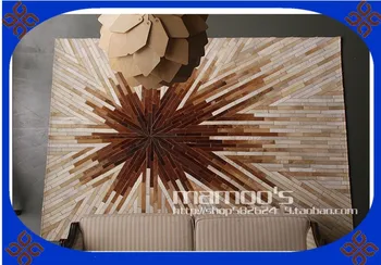 

2018 free shipping via DHL 100% natural genuine cow leather mini golf carpet