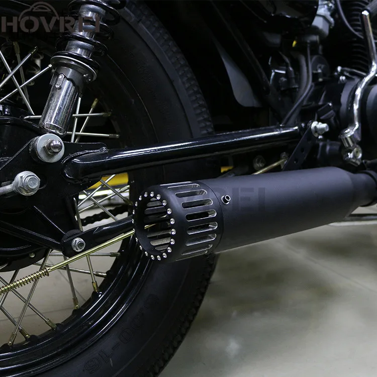 Универсальный старинный винтажный ретро мотоцикл глушитель выхлопной трубы для Harley XL 883 1200 кафе гонщик на заказ