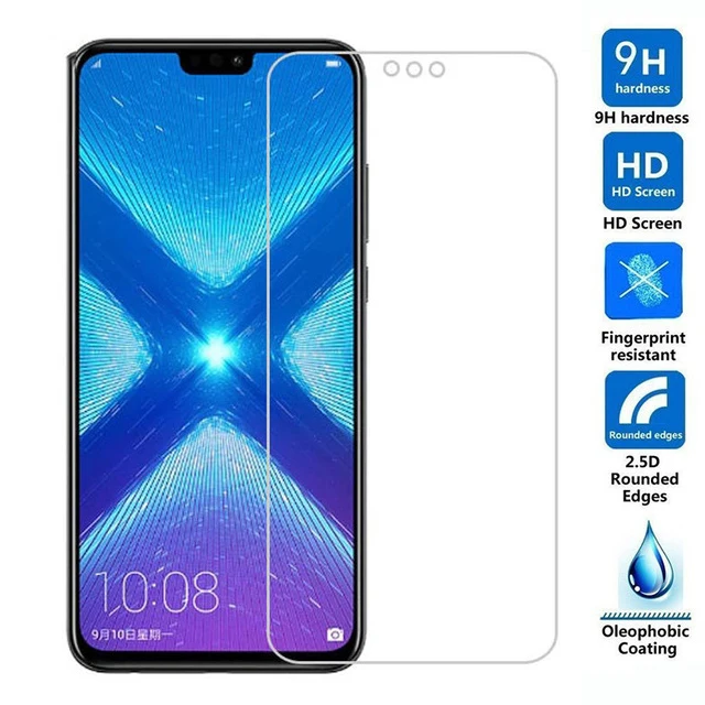 2 шт. 2.5D Закаленное стекло для Huawei Honor 8X защитная пленка Взрывозащищенная 9H Защита