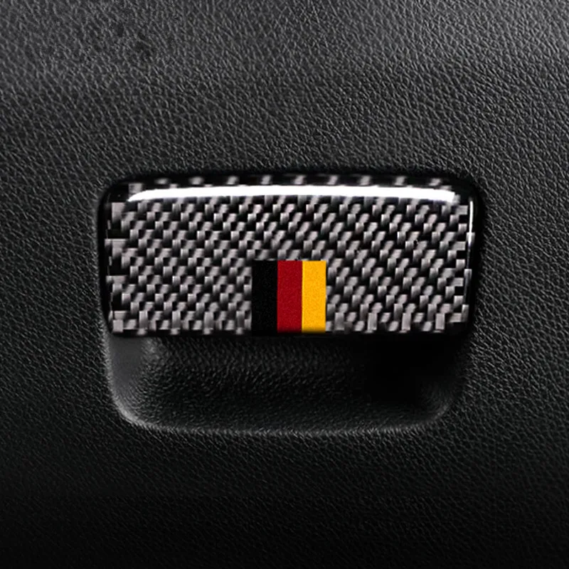 TPIC-carbon-Fiber-Assistant-driver-s-Storage-Box-Stickers-For-Mercedes-A-Class-2013-2018-CLA (3)